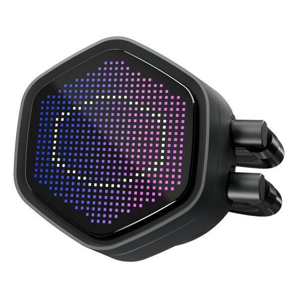 Sistema de Refrigeração Líquida AIO COOLER MASTER MasterLiquid 240 Atmos II Pixel LED (12 cm - 2500 RPM - ARGB multicolor - Preto) — miniatura 2