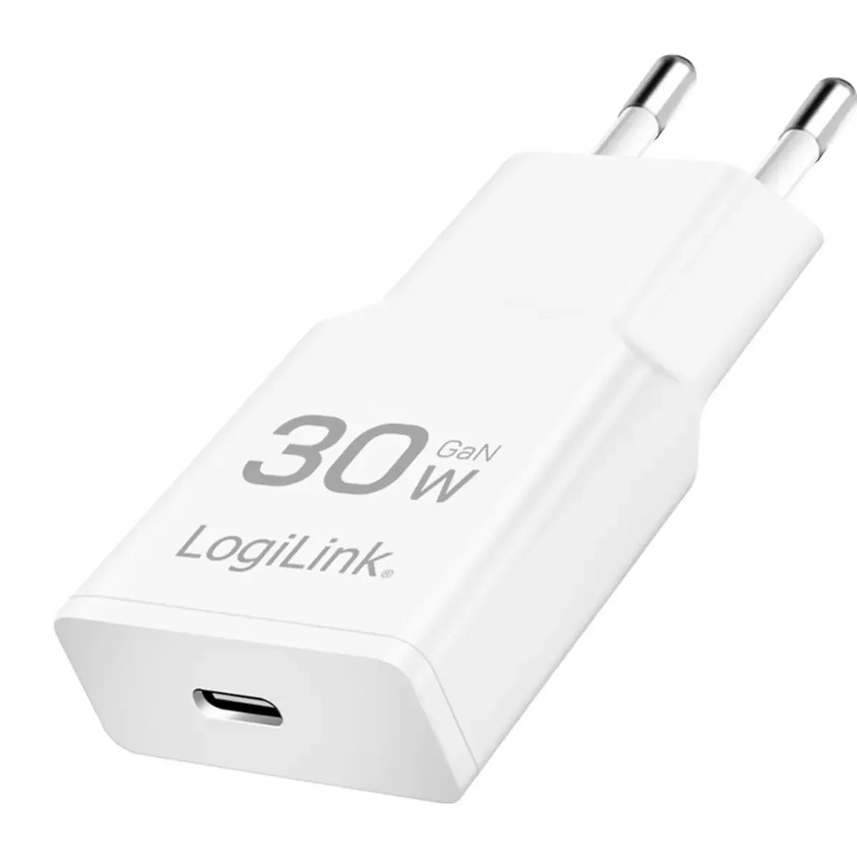 Carregador USB-C LOGILINK PA0347 (Branco)