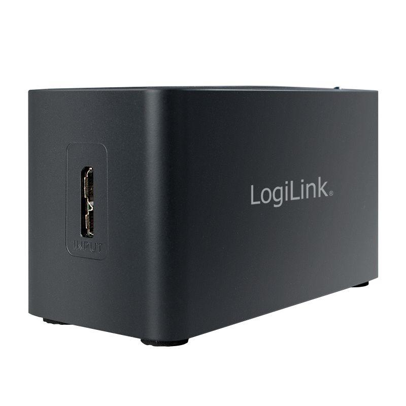 Hub USB LOGILINK CR0042 (1 m - Preto) — miniatura 3