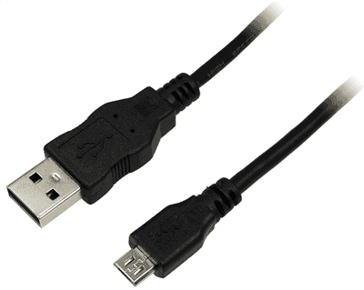 Cabo USB LOGILINK CU0034 (1,8 m - USB-A - Micro-USB B - Preto)