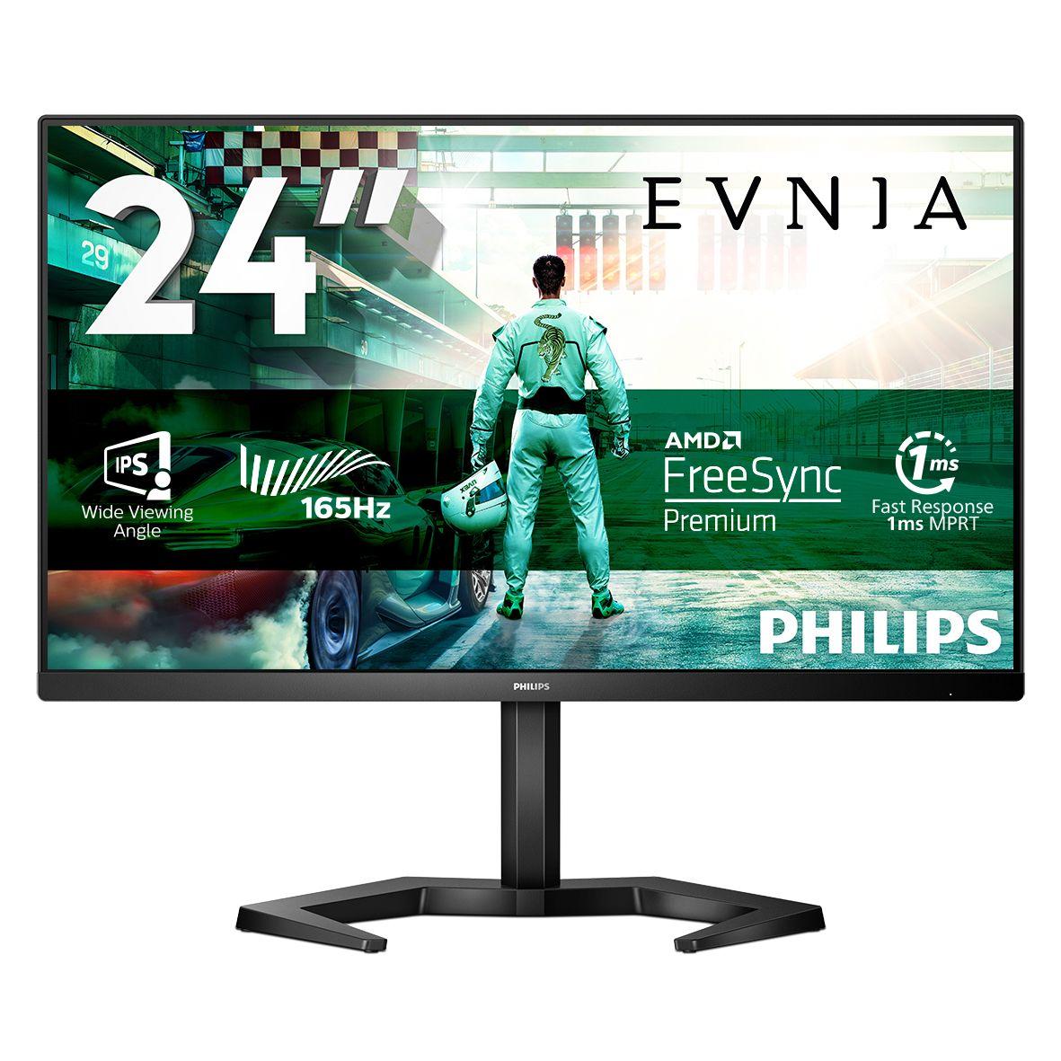 Monitor PHILIPS Evnia 24M1N3200ZS/00 (23,8" - IPS - 165 Hz - Preto)