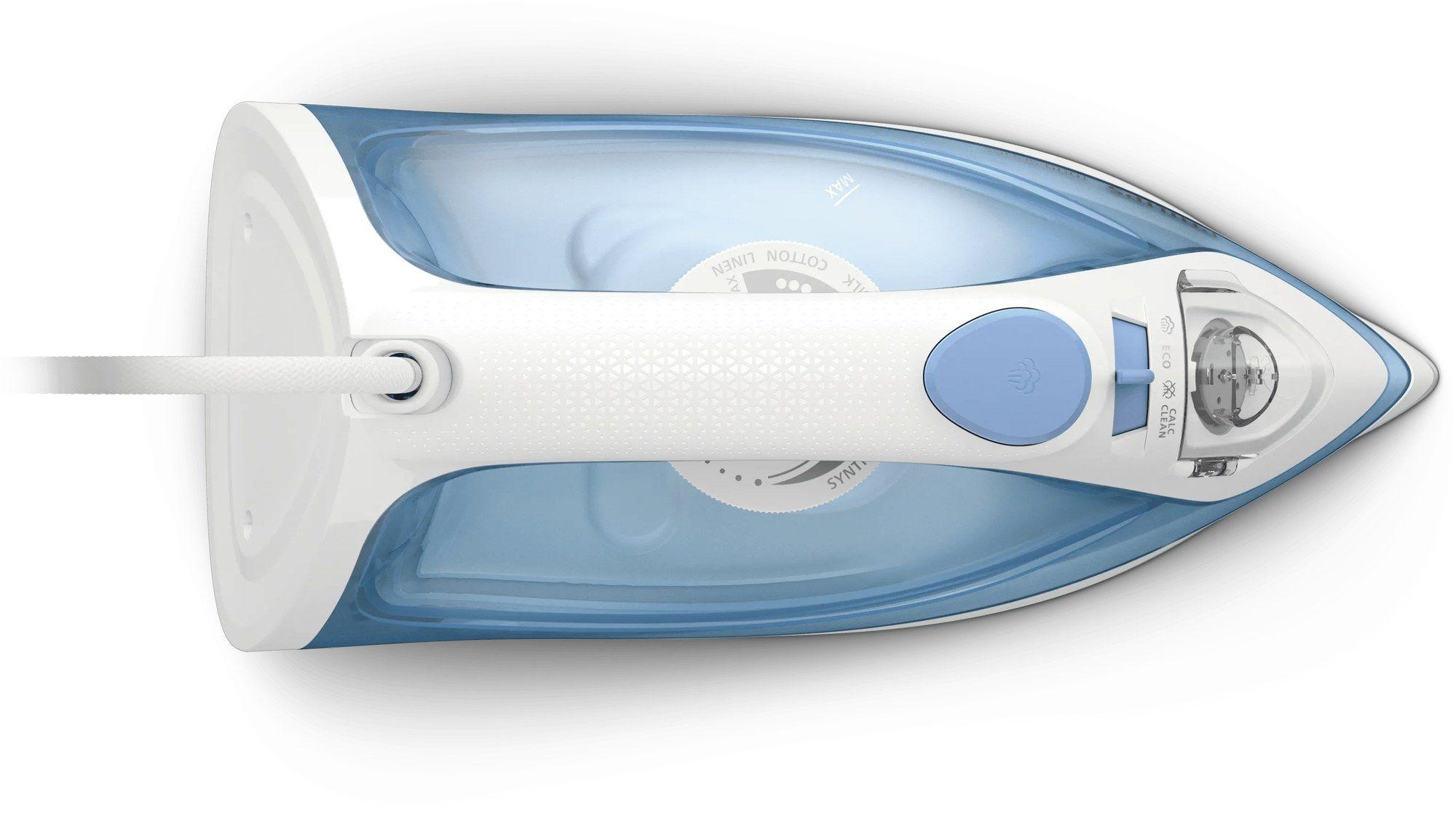 Ferro de Engomar a Vapor PHILIPS 1000 Series DST1030/20 (2000 W - 0,25 l - Base antiaderente - Azul e Branco) — miniatura 4