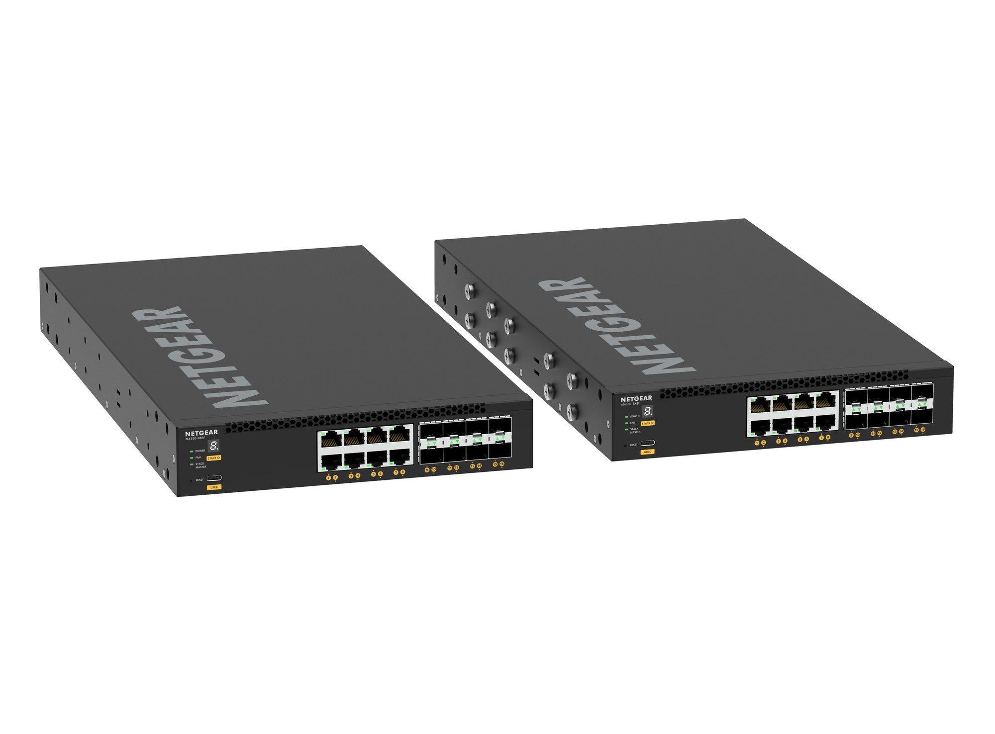 Switch Gerido NETGEAR M4350-8X8F (10G Ethernet - 100/1000/10000 Mbit/s - 32 MB - Preto) — miniatura 5
