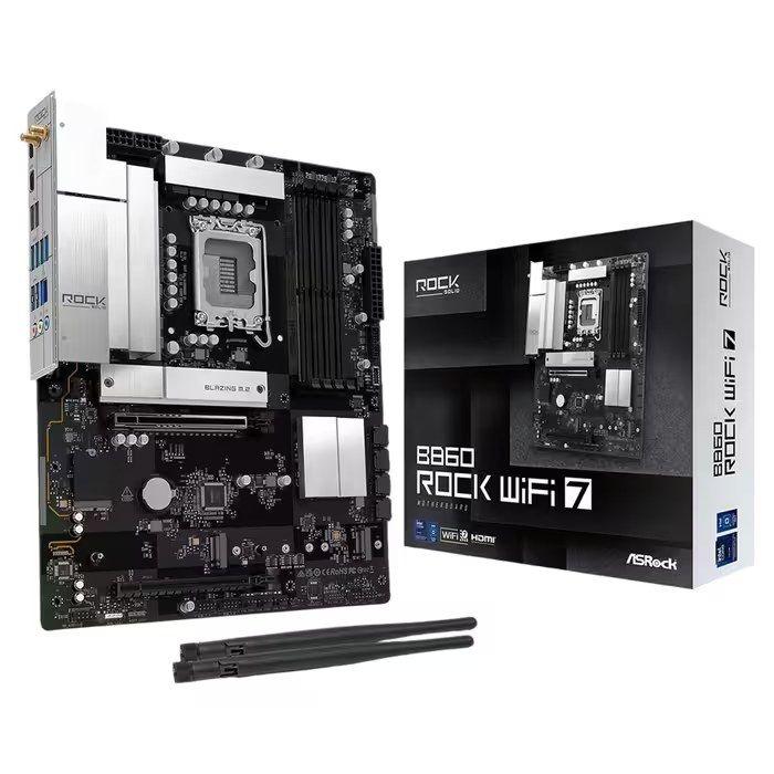 Motherboard ATX ASROCK B860 Rock WiFi 7 (LGA 1851 - Intel Core Ultra Série 2 - ATX - Preto), miniatura 2