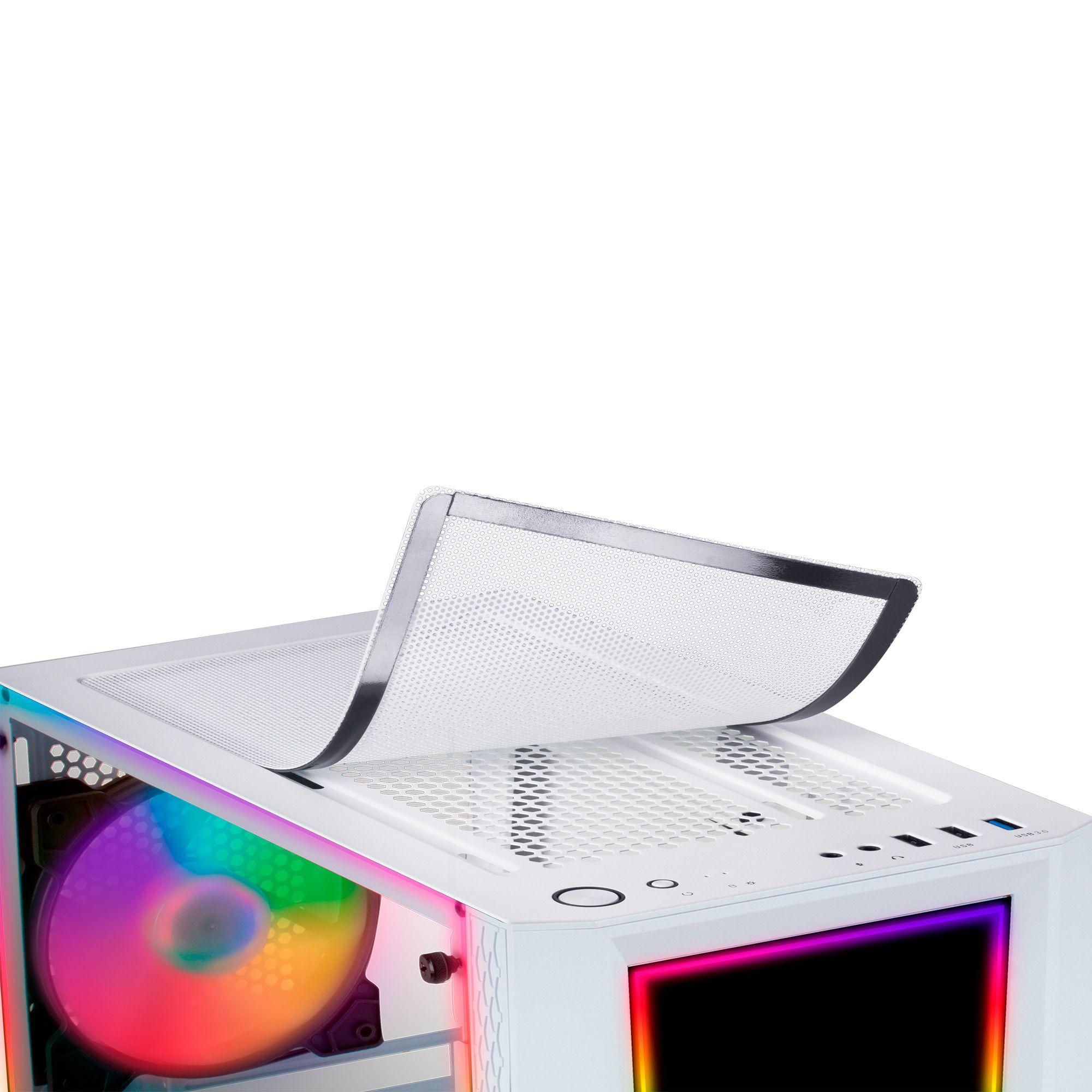 Caixa PC MARS GAMING MC-ART (ATX, micro ATX, Mini-ITX - Midi Tower - Acrílico, Vidro temperado - Branco), miniatura 4