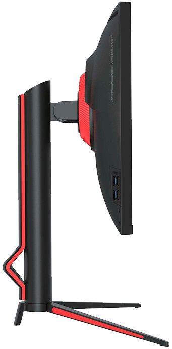 Monitor Gaming KEEP OUT XGM34UW (34" - AHVA - 165 Hz - Preto e Vermelho) — miniatura 2