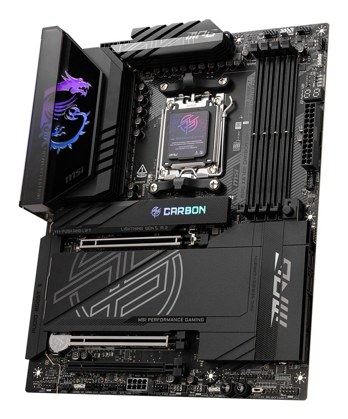 Motherboard MSI MPG X870E CARBON WIFI (AM5 - AMD Ryzen 7 - ATX - Preto), miniatura 3