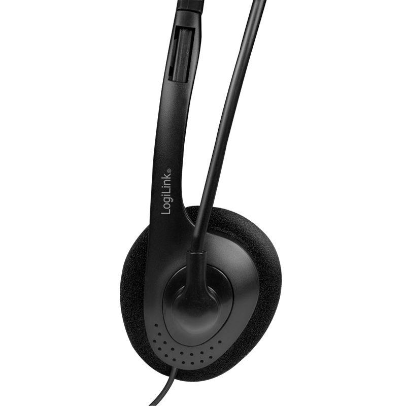 Headset LOGILINK HS0055 (Binaural - Com fios - Supra-aural - Preto), miniatura 4
