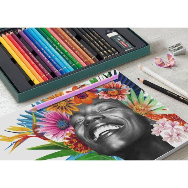 Conjunto de Lápis de Cor e Grafite FABER-CASTELL Polychromos & Pitt Graphite Matt 210054 (Multicor) — miniatura 4