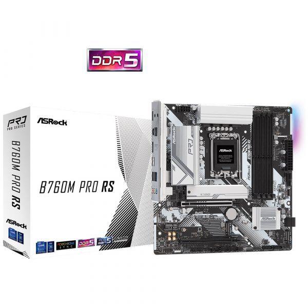 Motherboard ASROCK B760M Pro RS (LGA 1700 - Micro ATX - Duplo canal) — miniatura 2
