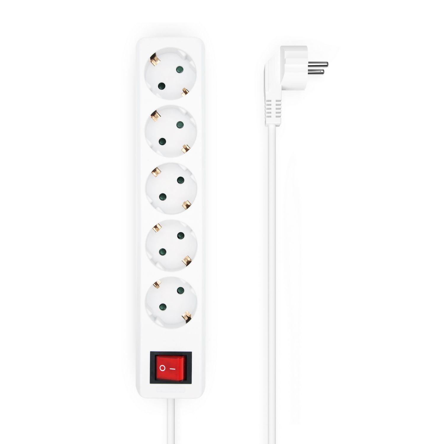 Bloco de Tomadas AISENS A154-0651 (Cobre - Branco)