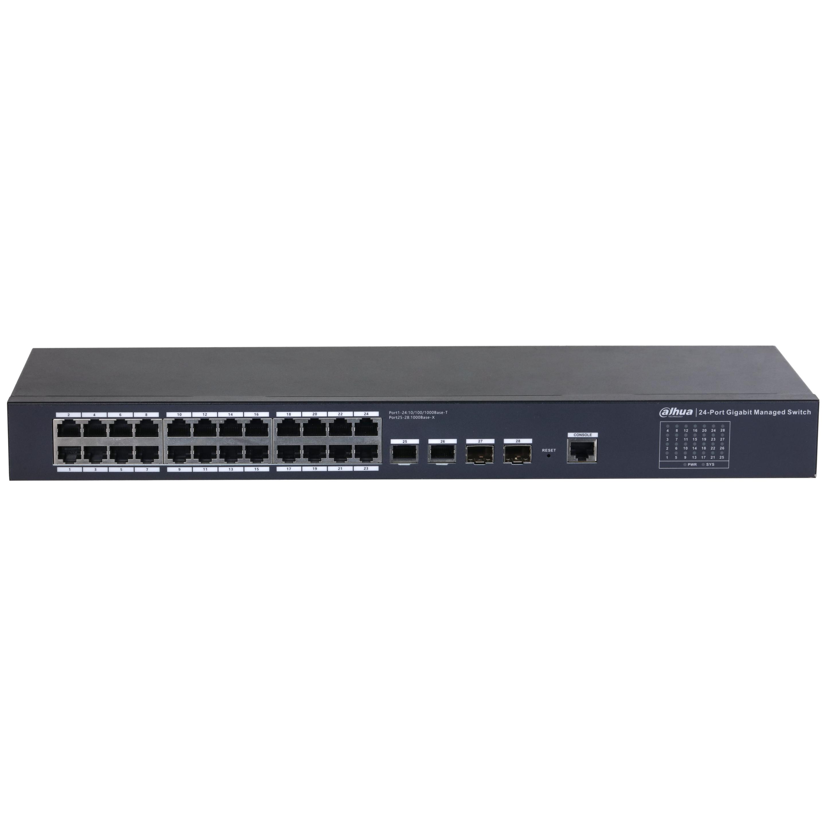 Switch Gerido DAHUA DH-SG4028 (Gigabit Ethernet - 10, 100, 1000 Mbit/s - 4,1 MB - Preto), miniatura 2