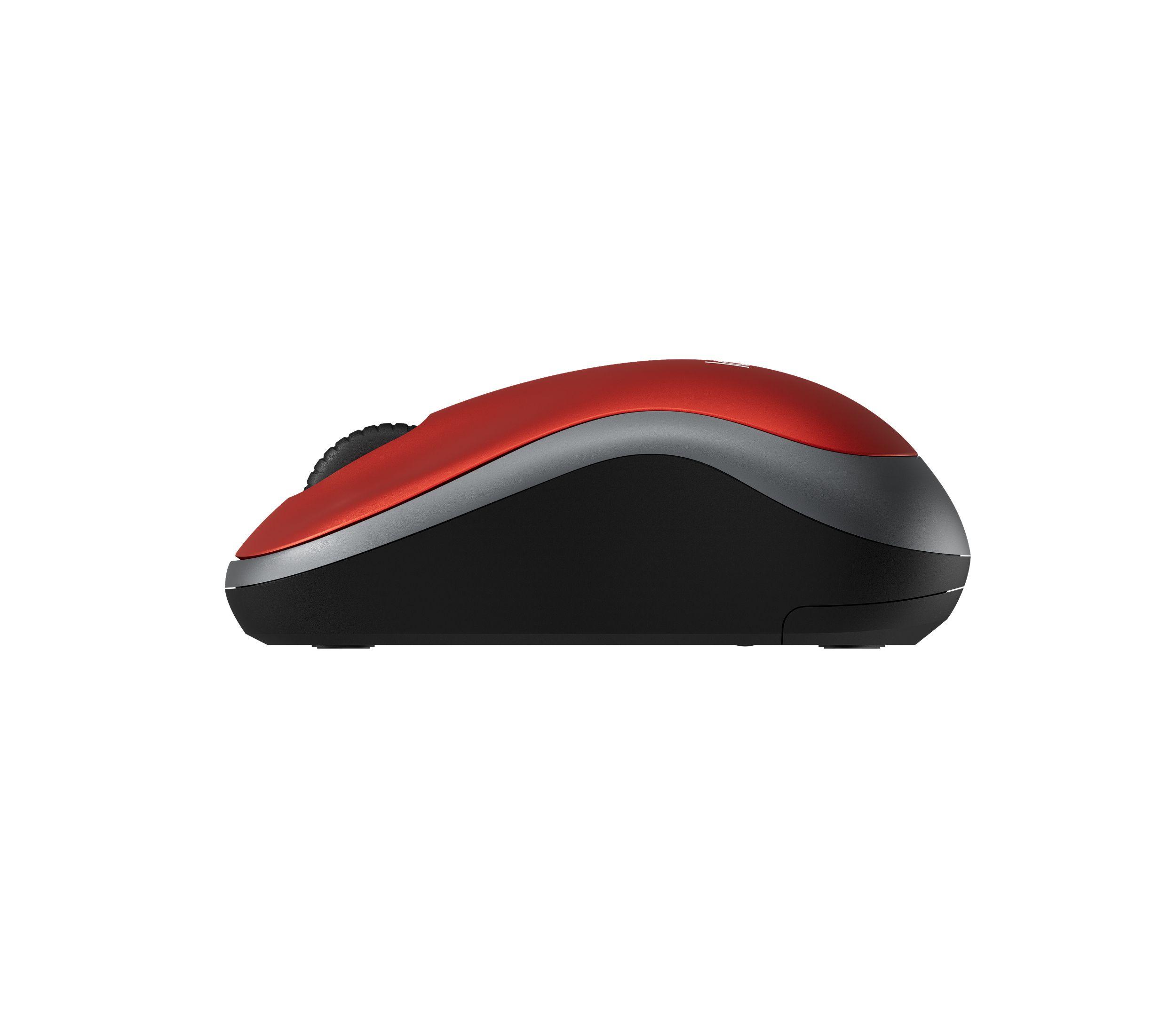 Rato LOGITECH M185 (Ambidestro - 1000 DPI - Ótico - Vermelho/Preto) — miniatura 7