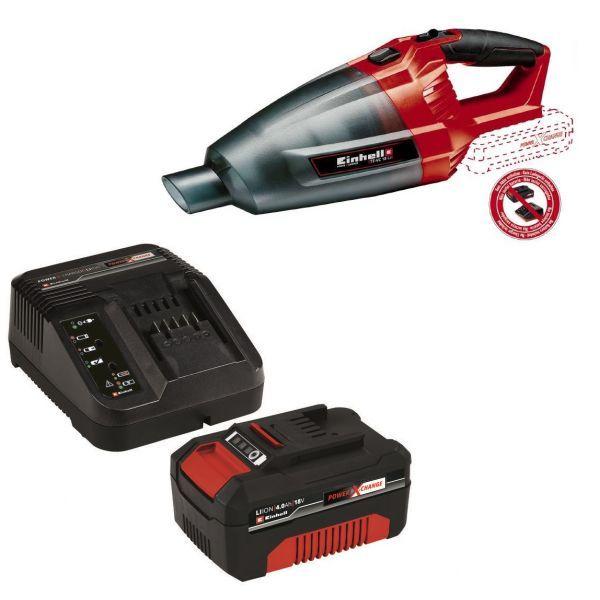 Aspirador de Mão EINHELL TE-VC 18 Li solo (Altura 19 cm - Preto/Vermelho)