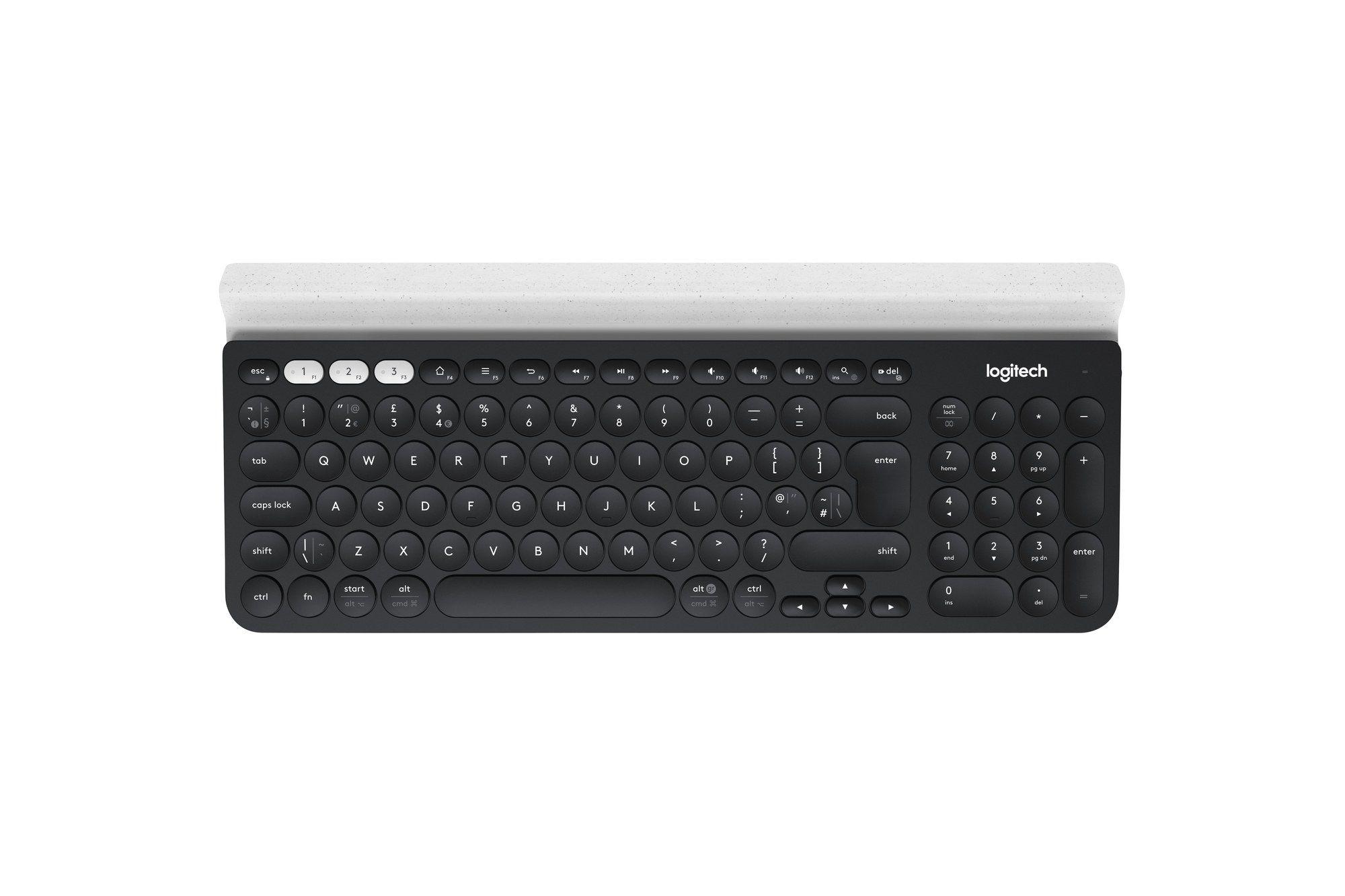 Teclado LOGITECH K780 (Suíço - Tesoura - Tamanho completo - Branco)
