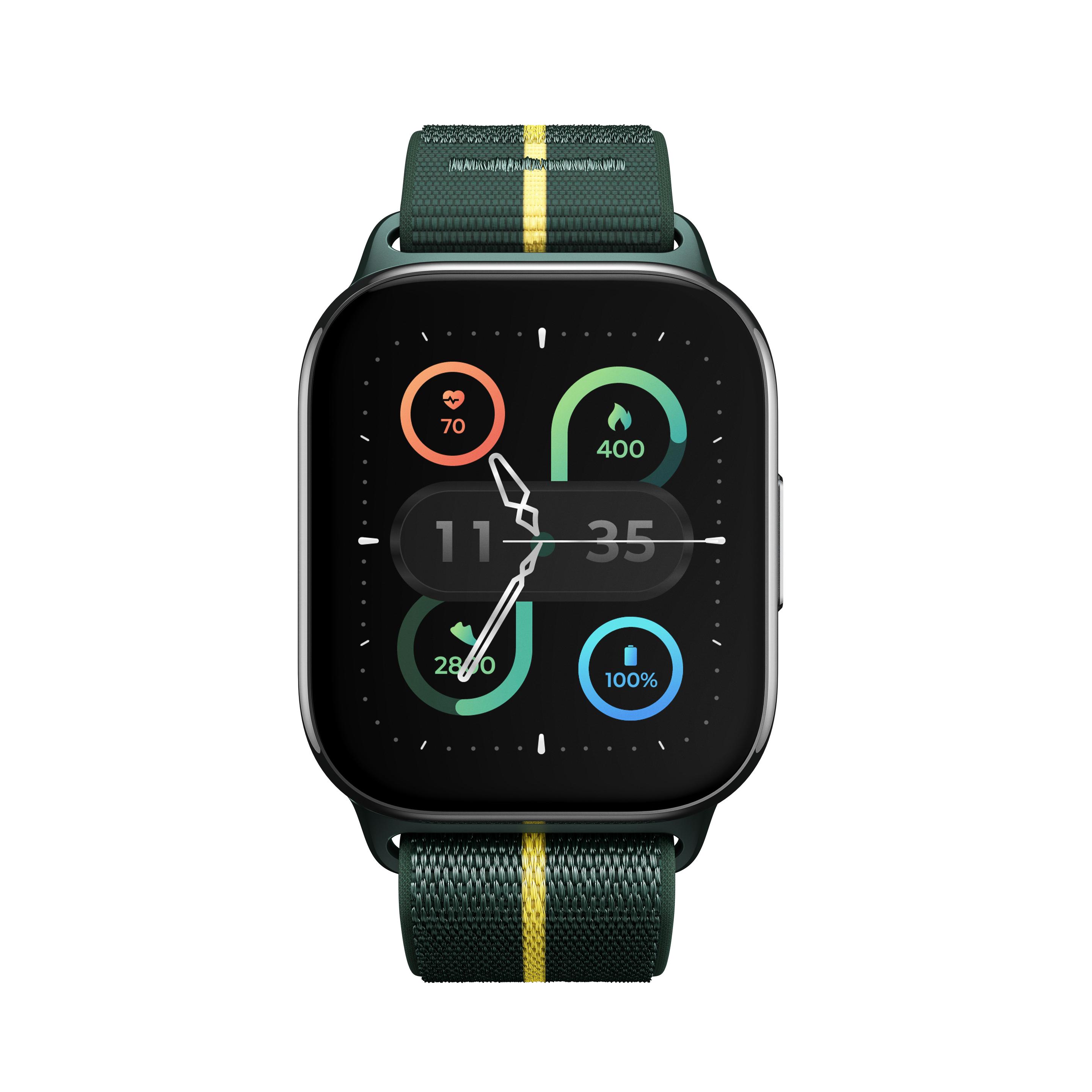 Smartwatch MOTOROLA Moto Watch Fit (OLED 1,9" - Preto/Verde), miniatura 2