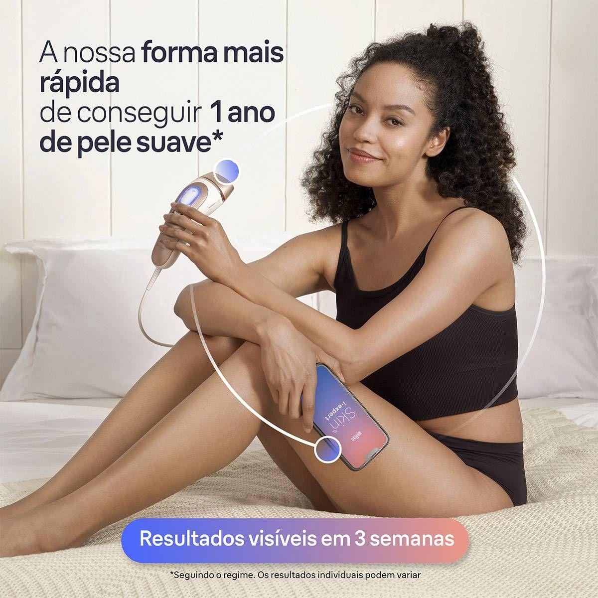 Depiladora BRAUN Skin i-expert Pro PL7147 (Rosa dourado e Branco) — miniatura 3