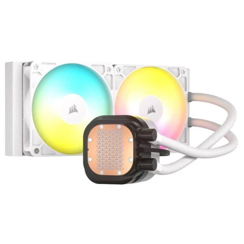 Sistema de Refrigeração Líquida CORSAIR NAUTILUS 240 ARGB (120 mm - 2100 RPM - Altura 12,5 cm - Branco)
