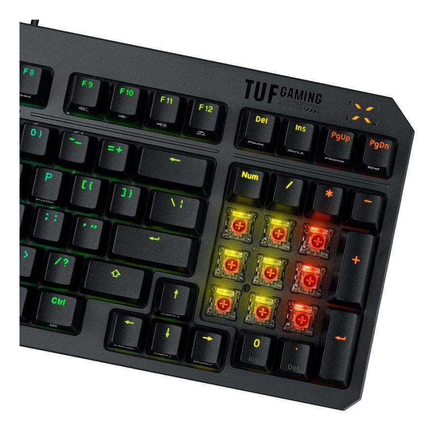 Teclado ASUS TUF Gaming K3 Gen II (Switch opto-mecânico - 96% - USB - Preto), miniatura 6