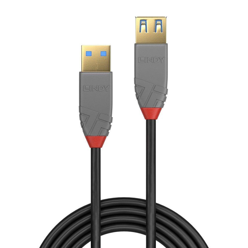 Cabo de Extensão USB LINDY 36761 (1 m - USB A - Preto) — miniatura 2