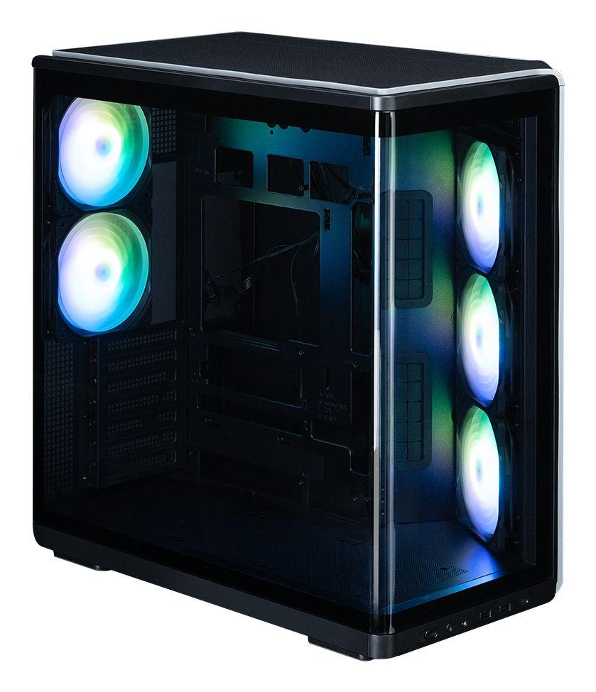 Caixa de Computador ZALMAN P60 Black (ATX, Mini-ITX - Midi Tower - Plástico, aço, vidro temperado - Preto) — miniatura 9