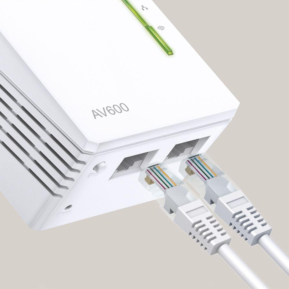 Kit de Adaptadores Powerline TP-LINK TL-WPA4220T KIT V4 (Wi-Fi 4 - 300 Mbit/s - 2,4 GHz - Branco) — miniatura 2