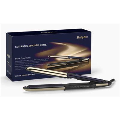 Alisador de Cabelo BABYLISS Black Onyx ST484E (Cerâmica - Preto e Dourado), miniatura 4