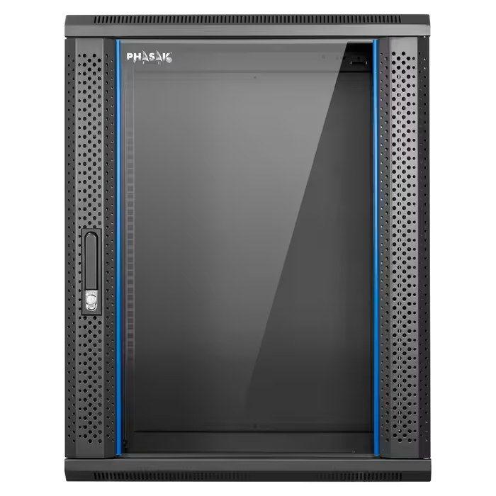 Armário Rack Mural PHASAK Pro 15U 600x450 (19" - Preto), miniatura 3