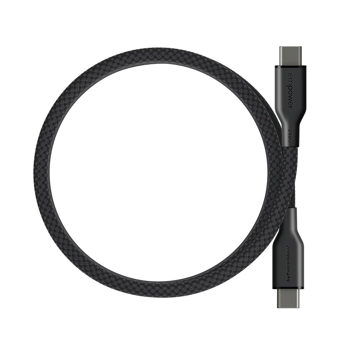 Cabo USB-C para USB-C PANZERGLASS EM68208 (1,5 m - Universal - Preto) — miniatura 4