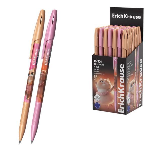 Esferográfica ERICHKRAUSE R-301 Stick Prima Cat (Azul)