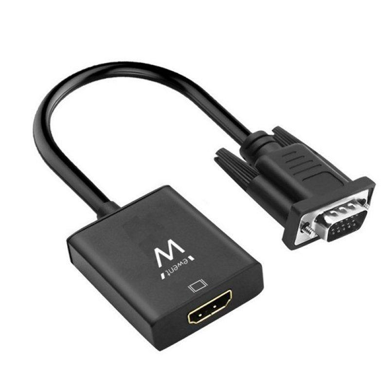 Adaptador de Vídeo EWENT EW9866 (0,202 m - 60 Hz - HDMI, 3.5mm - Preto), miniatura 2