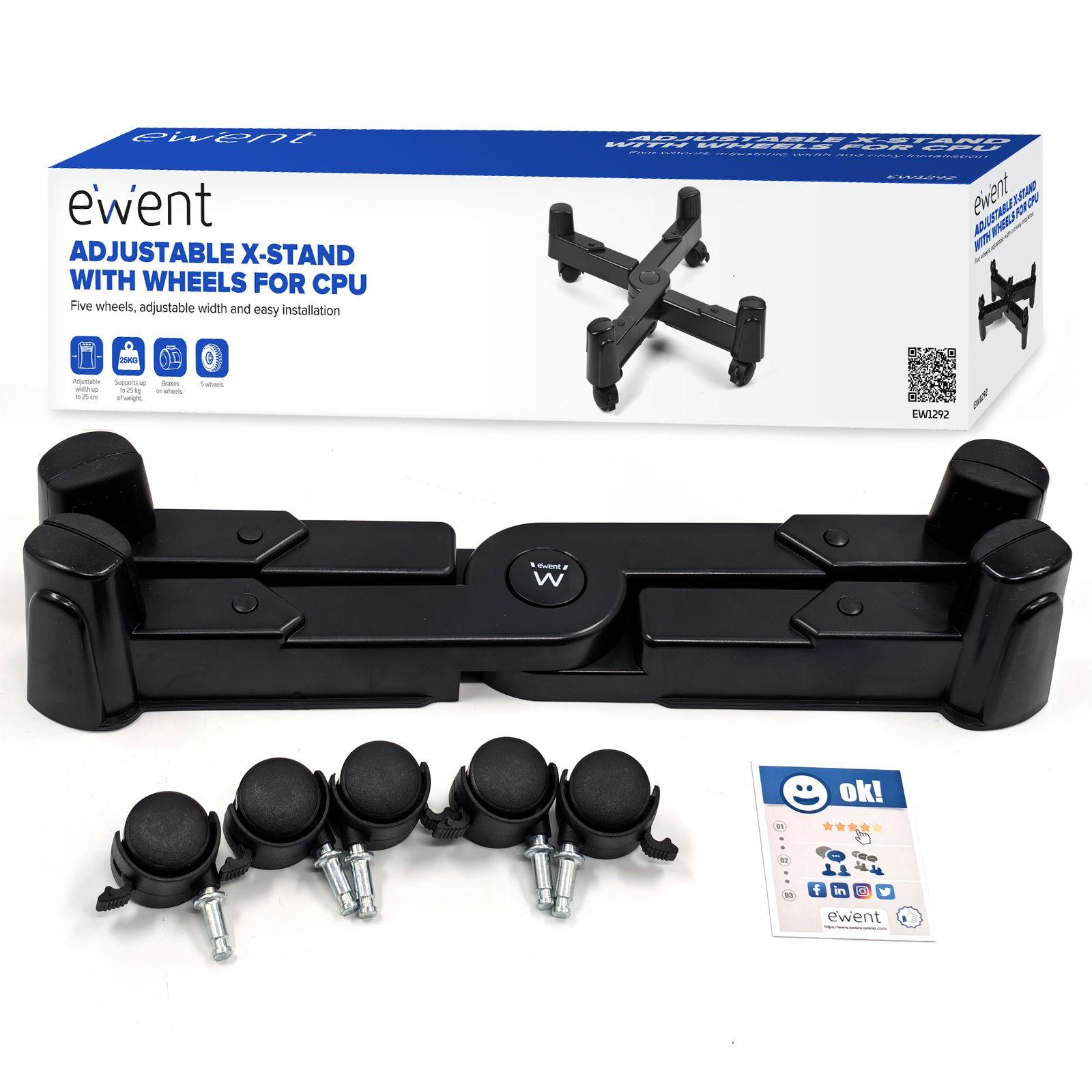 Suporte para Torre de Computador EWENT EW1292 (Preto) — miniatura 2