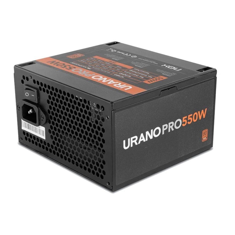 Fonte de Alimentação NOX Urano PRO VX 550W (ATX - 550 W - 80 PLUS Bronze - Preto e Laranja)