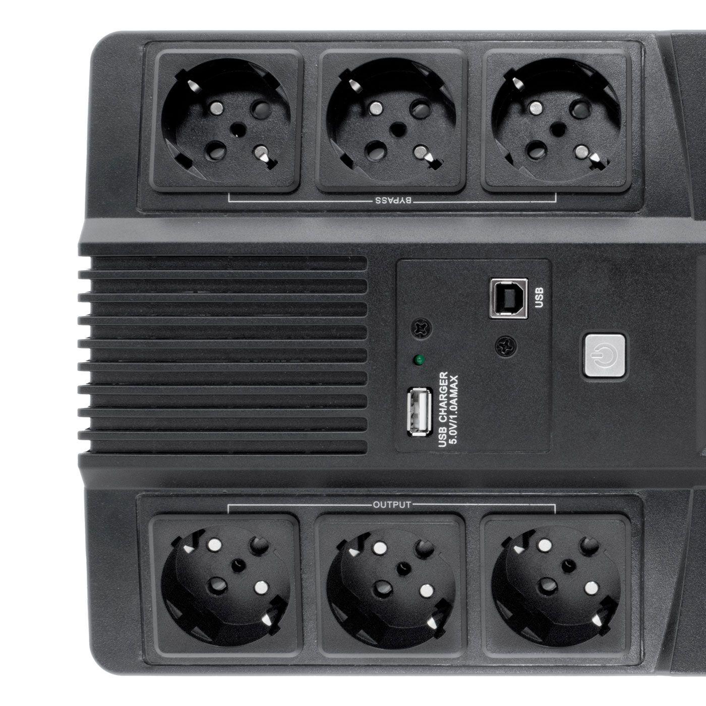 SAI COOLBOX Scudo 3 LCD 800VA (Preto), miniatura 5