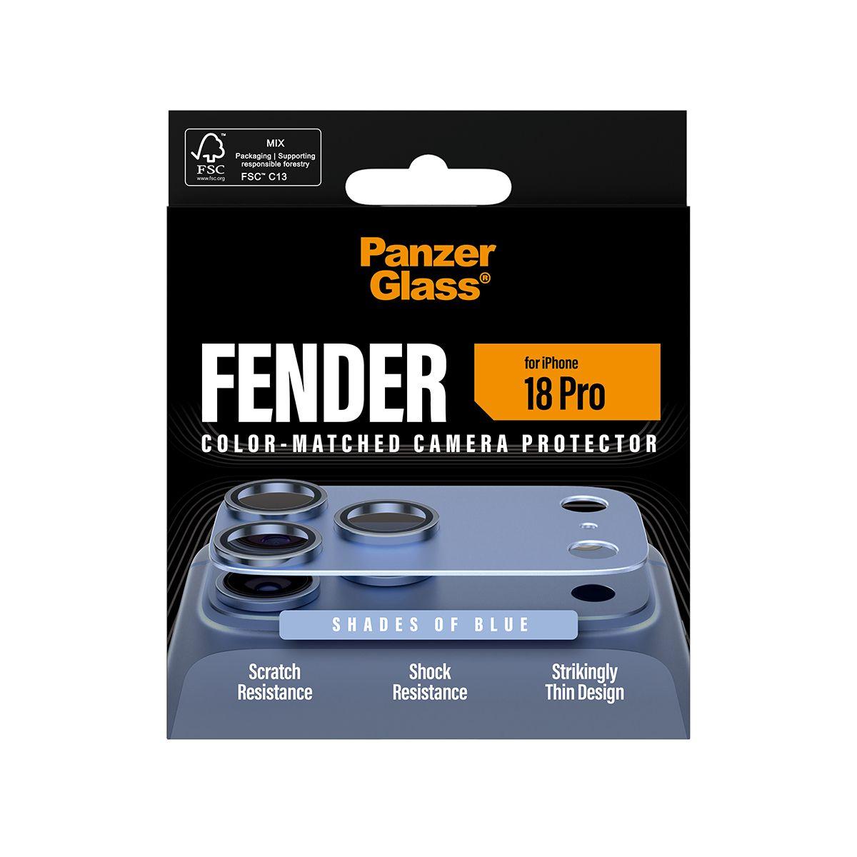 Protetor de Lentes de Câmara PANZERGLASS Fender Camera Protect para iPhone 18 Pro (Apple iPhone 18 Pro - Silicone - Azul), miniatura 3