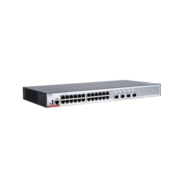 Switch de Rede Gerido RUIJIE RG-CS83-24GT4XS-P (Gigabit Ethernet - 4 MB - 128 Gbit/s - Cinzento), miniatura 3