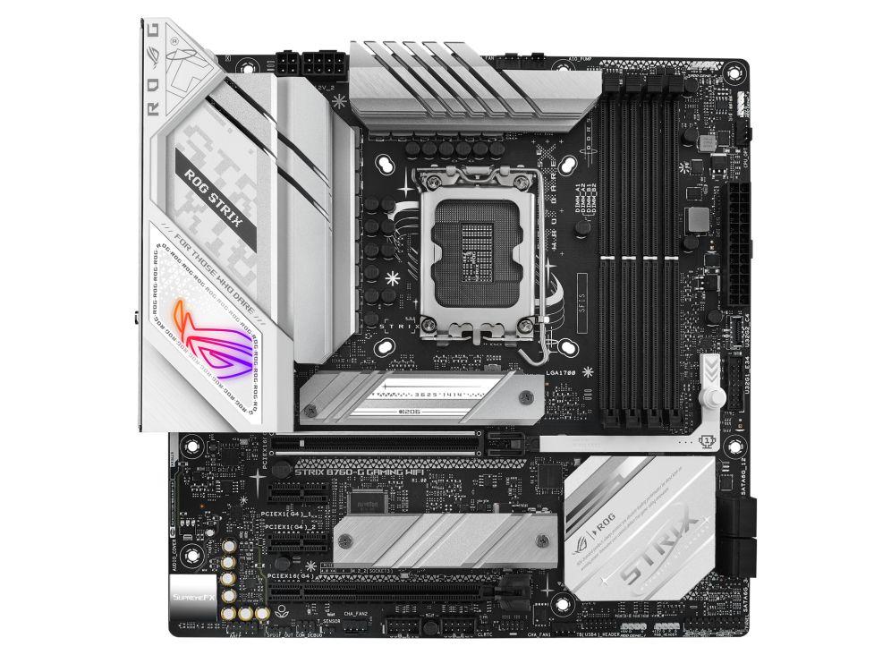 Motherboard ASUS ROG STRIX B760-G GAMING WIFI D4 (LGA 1700 - micro-ATX - Duplo canal - Prateado)