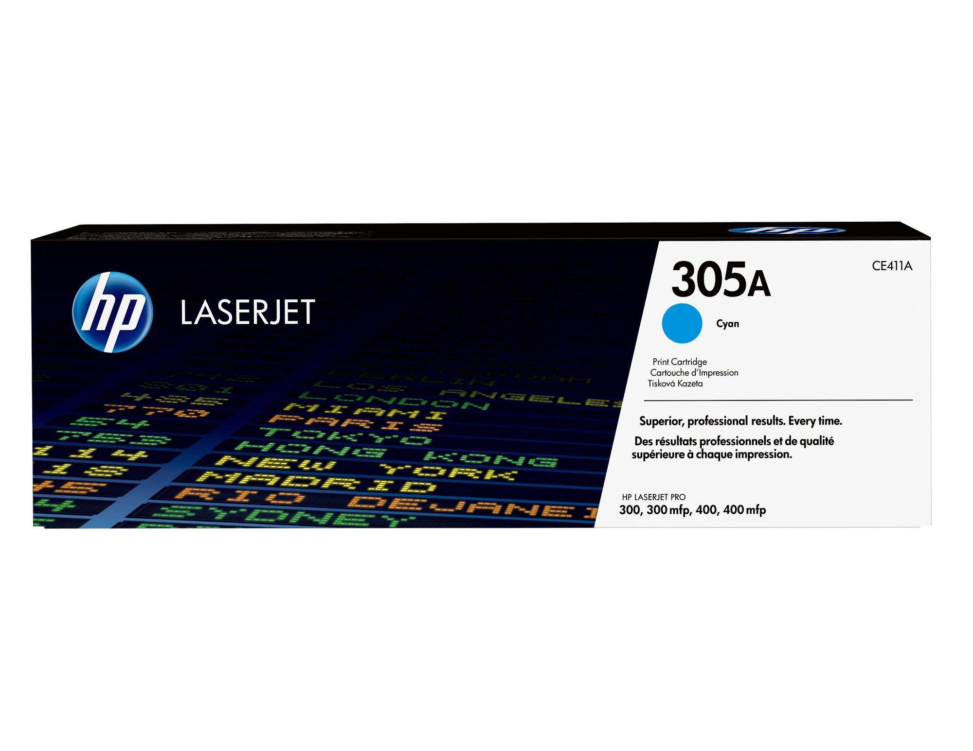 Toner HP 305A CE411A (2600 páginas - Ciano)