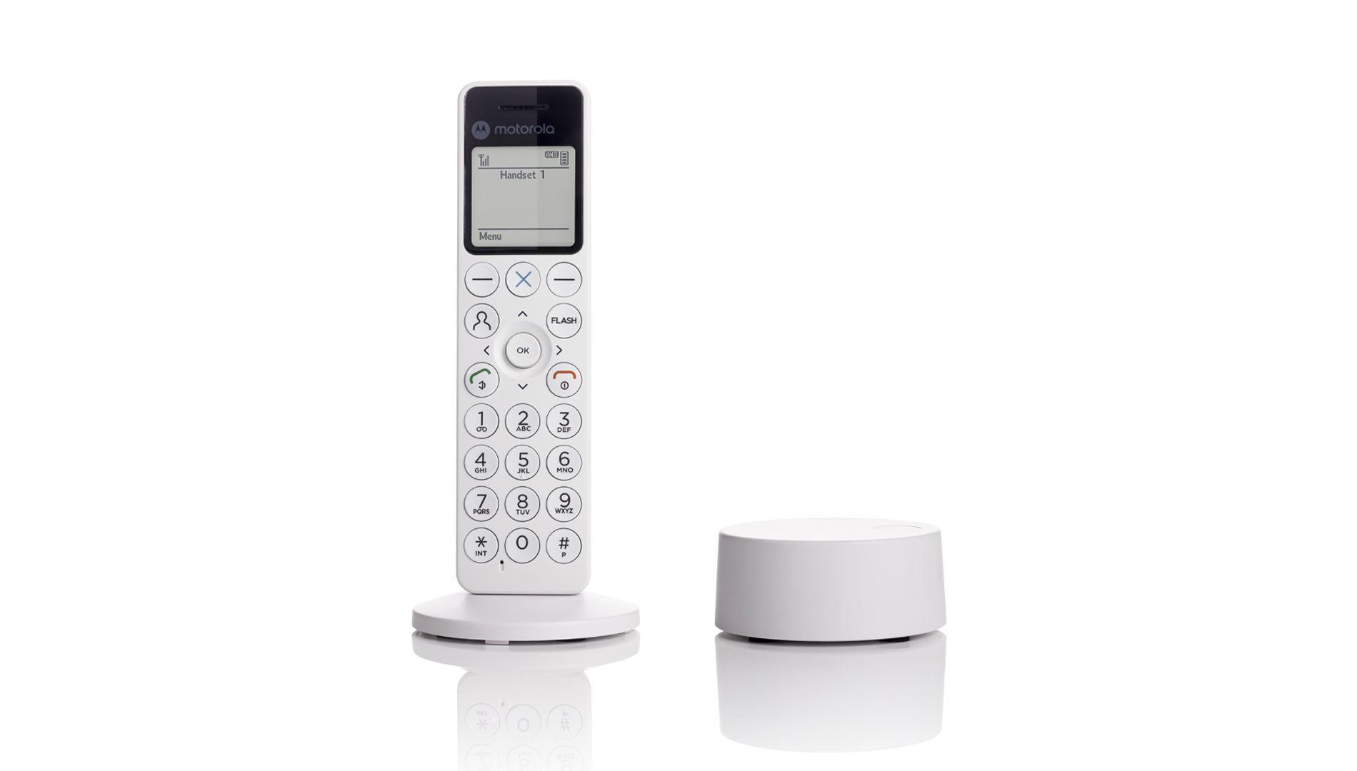 Telefone Sem Fios MOTOROLA DOT411 (750 mAh - 20 h - 1,6" - Branco)