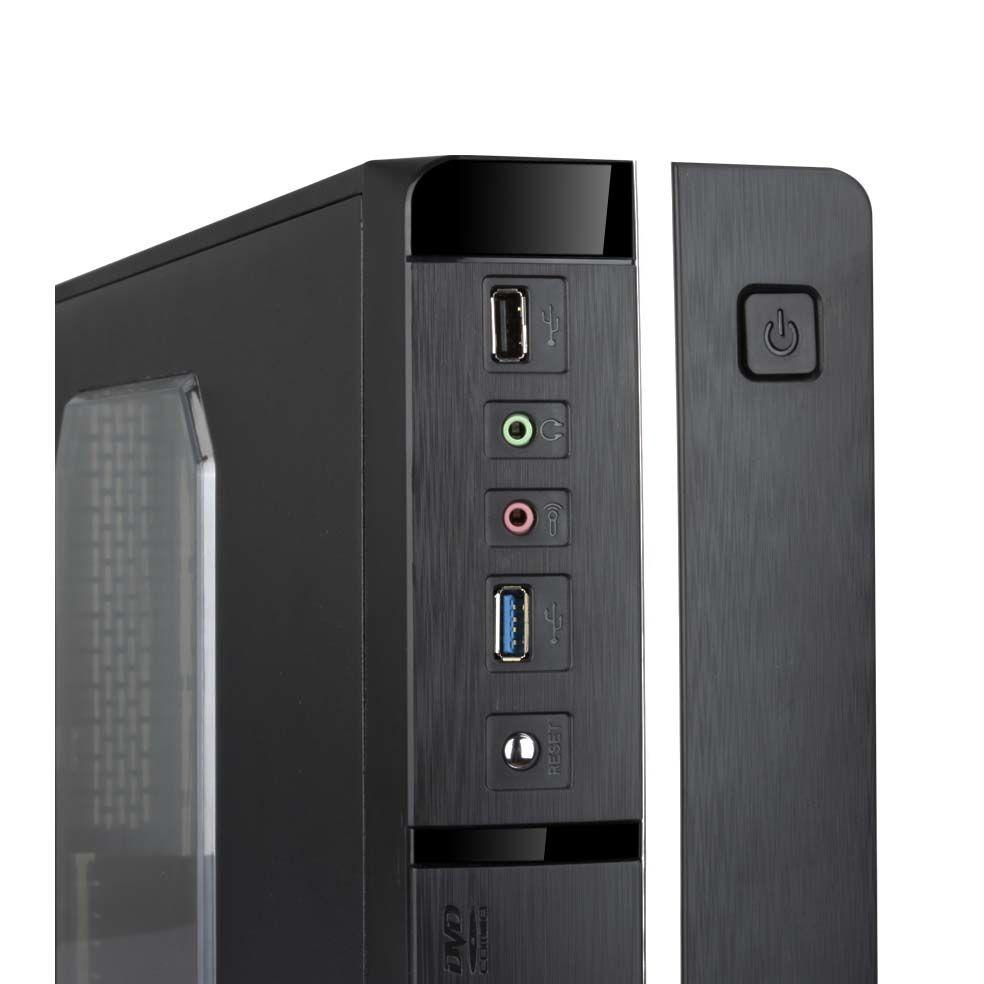 Caixa PC TOOQ TQC-3005U3 (micro ATX, Mini-ITX - SFX - 500 W - Preto) — miniatura 3