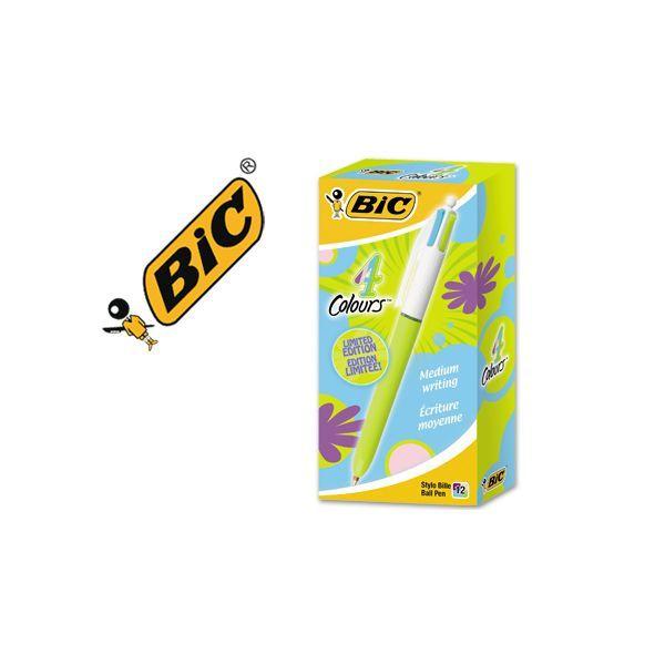 Caneta Esferográfica BIC 4 Colours Fun (Corpo Azul-claro/Branco) — miniatura 2