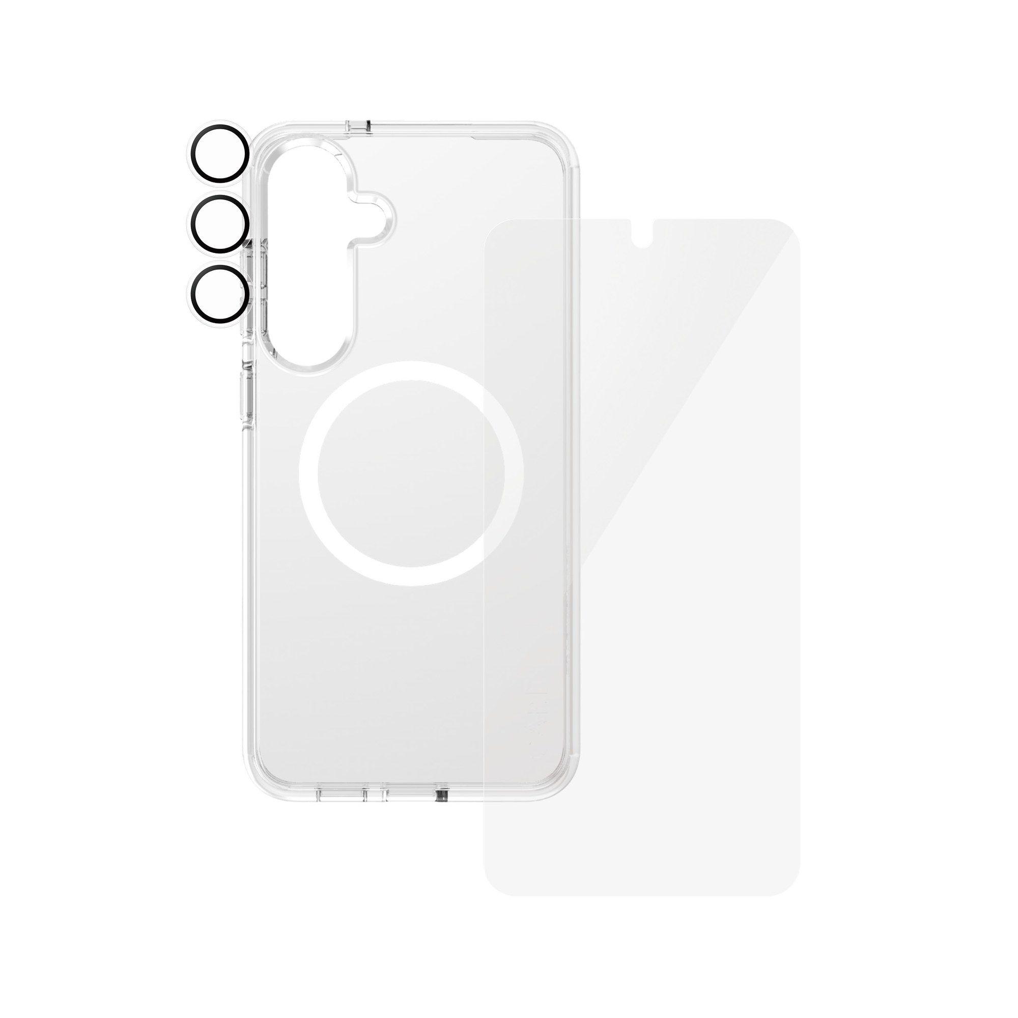 Conjunto de Proteção de Ecrã PANZERGLASS CARE Flagship 3-in-1 Bundle Samsung Galaxy S25 Plus (Samsung - Transparente) — miniatura 4
