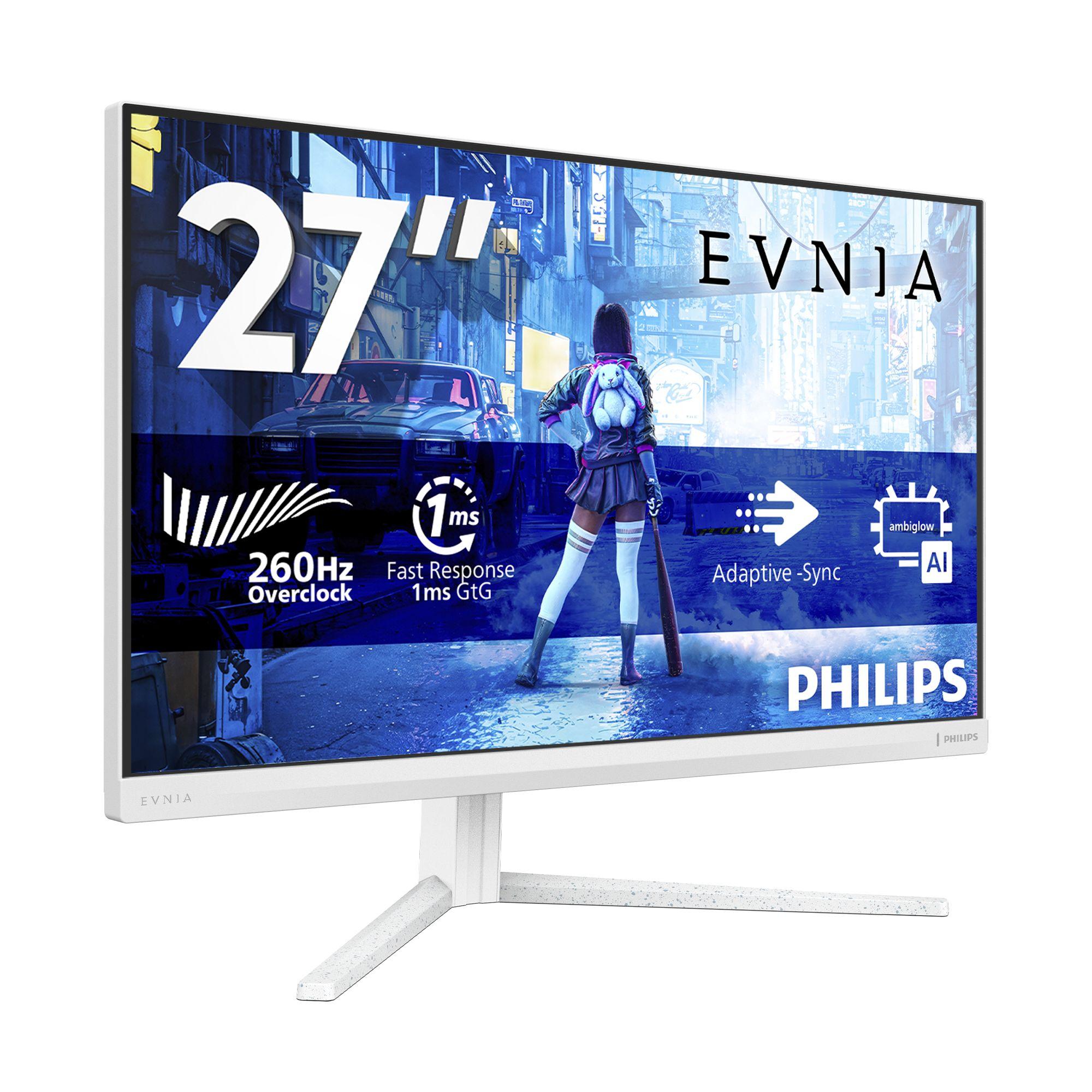 Monitor PHILIPS Evnia 27M2N5201P/00 (27" - Fast IPS - 260 Hz - Branco) — miniatura 2