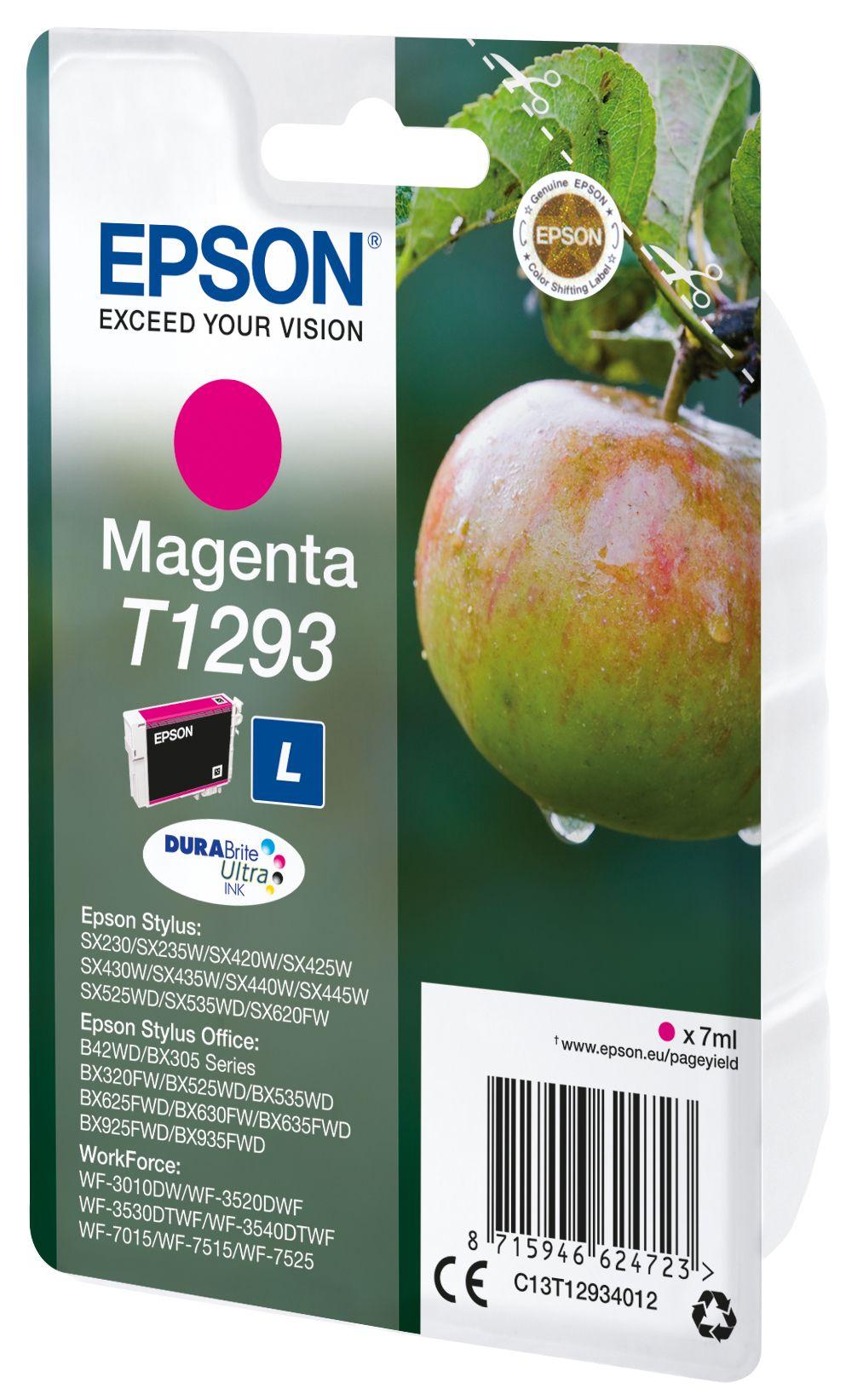 Tinteiro EPSON T1293 (378 páginas - Magenta)