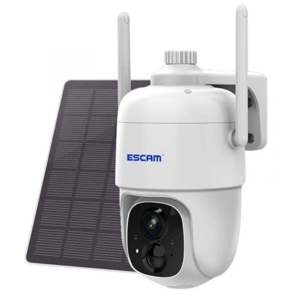 Câmara de Vigilância IP ESCAM G24 (3 MP - Wi-Fi - Painel Solar - Branco) — miniatura 2