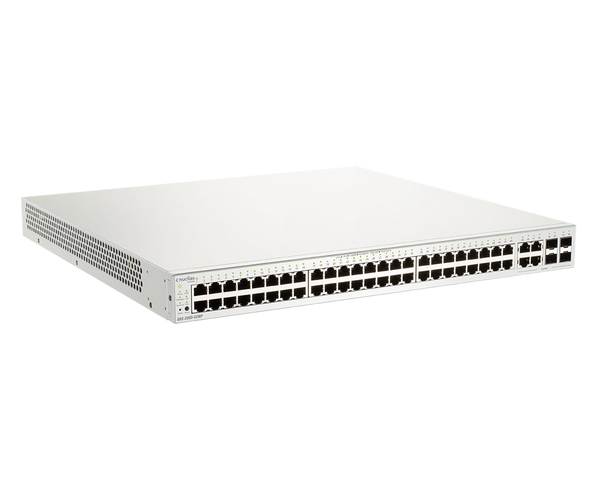 Switch de Rede Gerido D-LINK DBS-2000-52MP (Gigabit Ethernet - 12 MB - 104 Gbit/s - Cinzento) — miniatura 2