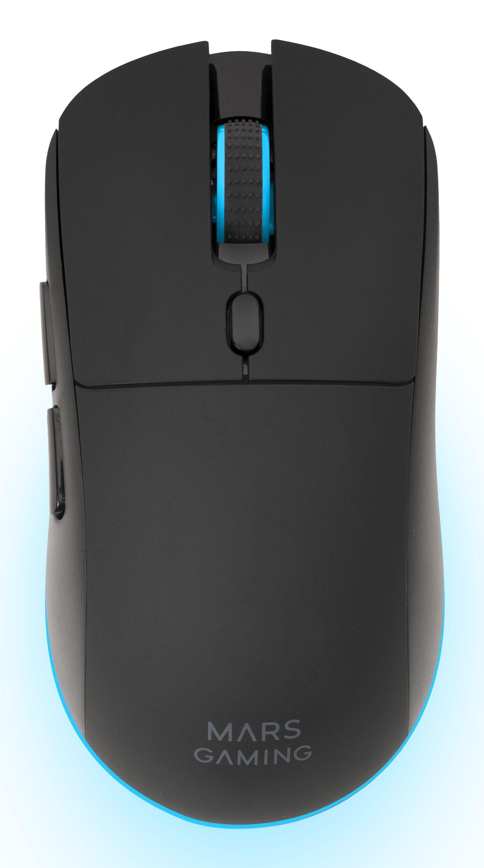 Conjunto Teclado e Rato Gaming MARS GAMING MCPWTKLES (Mão direita - Preto) — miniatura 8