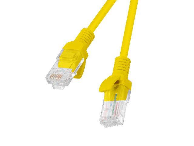 Cabo de Rede LANBERG PCU6-10CC-0200-Y (2 m - Cat6 - RJ-45 - Amarelo)