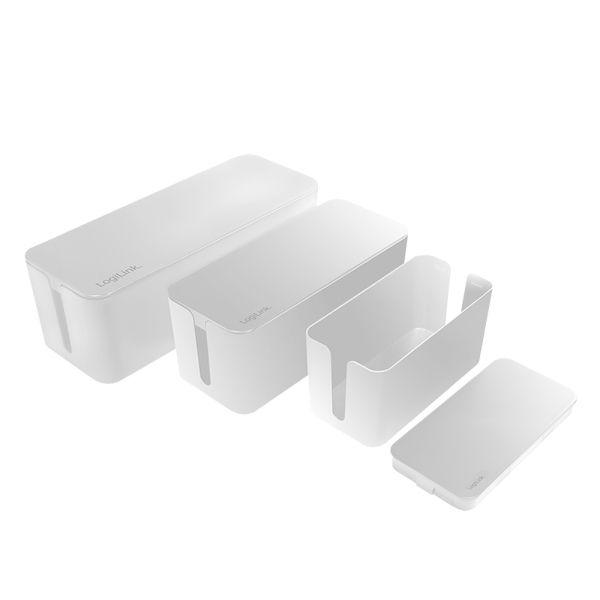 Conjunto de Caixas de Cabos LOGILINK KAB0078 (Plástico - Branco)