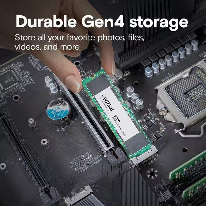 SSD CRUCIAL E100 (2TB - M.2 2280 - NVMe PCIe Gen4 x4) — miniatura 4